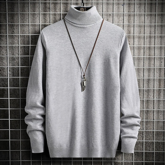Herren bequemer Rollkragenpullover EB