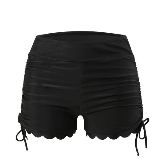 Damen Badeshorts mit verstellbarem Raffungsdesign EB