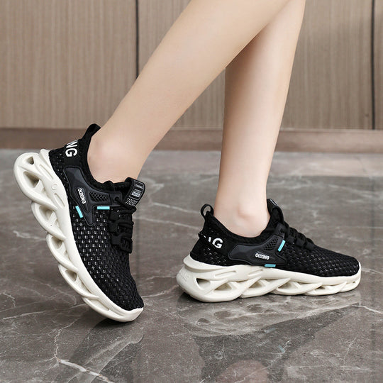 Damen Sportliche Mesh-Sneaker mit dämpfend ergonomischem Sohlenprofil EB