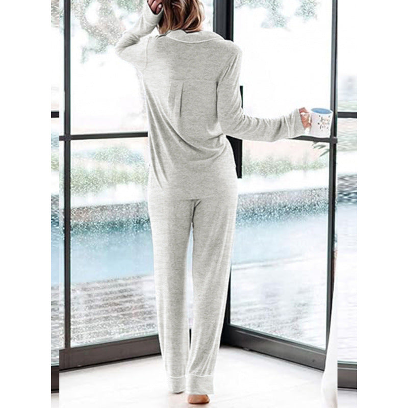 Damen Schlafanzug-Set aus weichem, atmungsaktivem Material EB