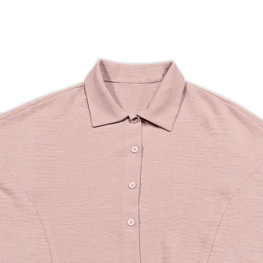 Damen Trendige Bluse mit lässigem Schnitt und praktischen Eingrifftaschen EB