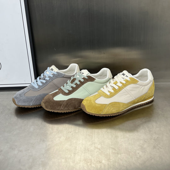 Damen Sportliche Sneaker mit atmungsaktiver Mesh-Oberfläche und rutschfester Sohle EB