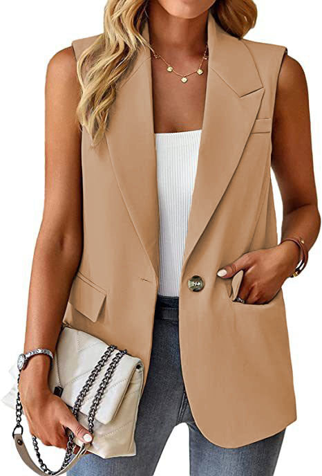 Damen Stylischer Blazer-Weste EB