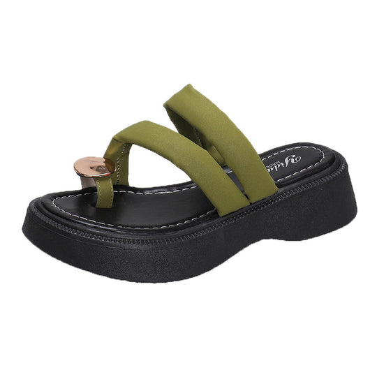 Damen Wedge-Sandaletten mit modischem Riemendesign und komfortabler Sohle EB