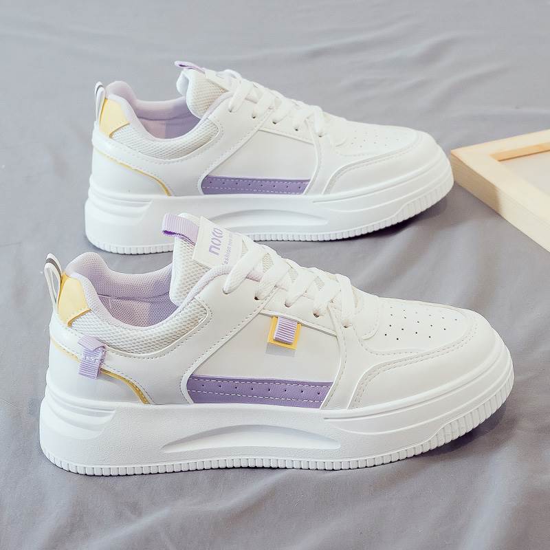 Damen Sportliche Sneaker mit modischem Design und dicker Laufsohle EB