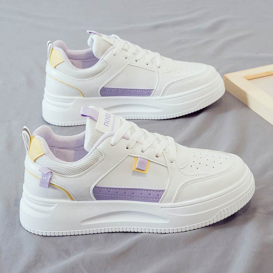 Damen Sportliche Sneaker mit modischem Design und dicker Laufsohle EB