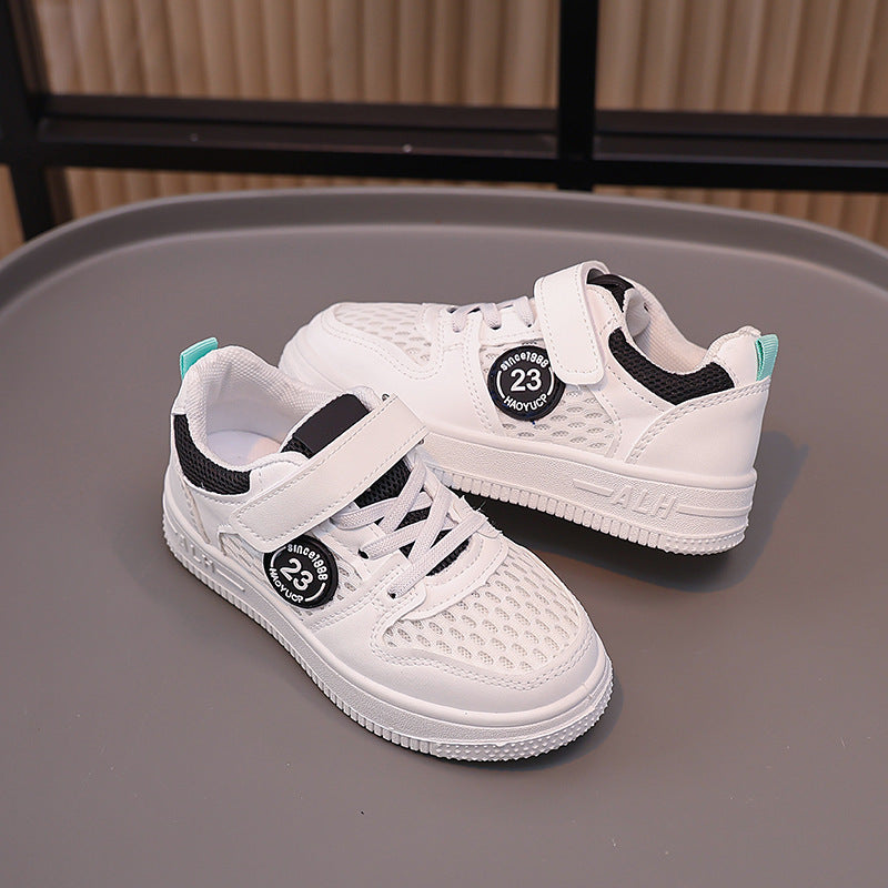 Damen Sportliche Sneaker mit atmungsaktivem Mesh und praktischem Klettverschluss EB