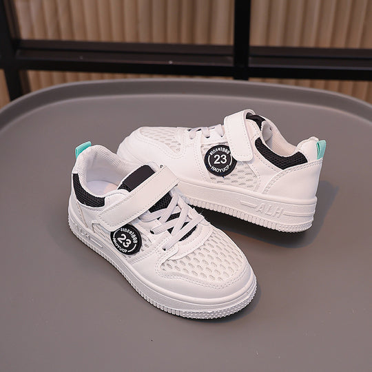 Damen Sportliche Sneaker mit atmungsaktivem Mesh und praktischem Klettverschluss EB