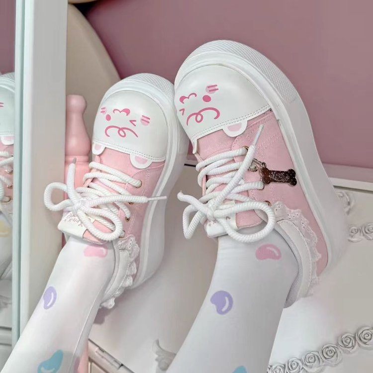 Damen Sneakers mit verspieltem Tiermotiv und bequemer Sohle EB