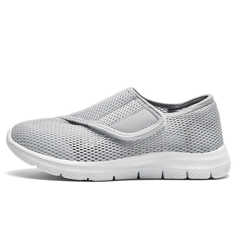 Damen bequeme und atmungsaktive Slip-On Sneakers mit elastischem Schnellverschluss EB