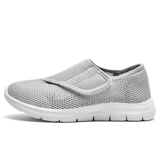 Damen bequeme und atmungsaktive Slip-On Sneakers mit elastischem Schnellverschluss EB