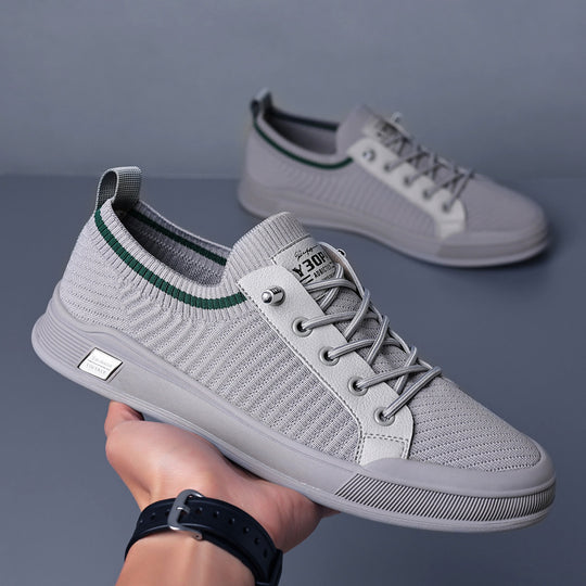 Damen Freizeit Sneakers mit elastischem Strick-Obermaterial und flexibler Sohle EB
