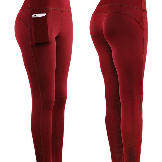 Damen Hochleistungs-Leggings mit praktischen Seitentaschen EB
