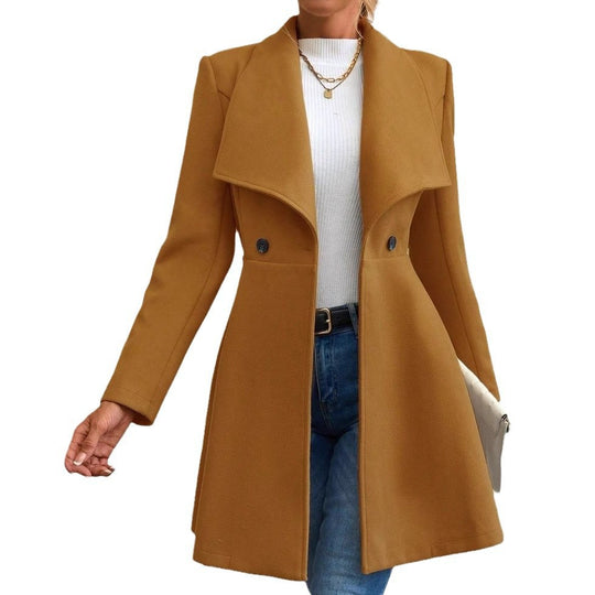 Damen Trendige Finelapel-Manteljacke EB