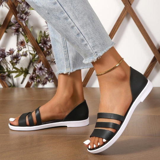 Damen Komfortable Freizeitsandalen mit verstellbaren Riemen EB
