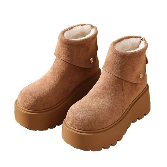 Damen Komfortable Winterstiefel mit kuscheligem Innenfutter und rutschfester Sohle EB