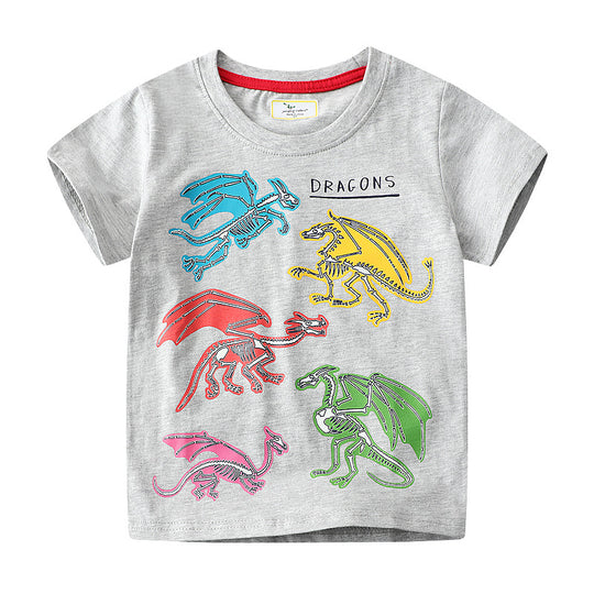 Jungen T-Shirt mit lebhaftem Drachenmotiv EB