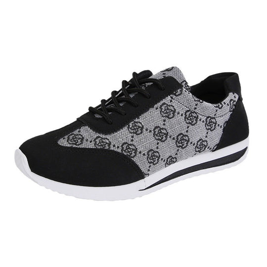 Damen nan leichte Jacquard Freizeitsneaker mit gepolstertem Komfortfußbett EB