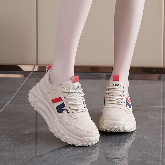 Damen Trendige Chunky Sneakers mit rutschfester Sohle und atmungsaktivem Obermaterial EB