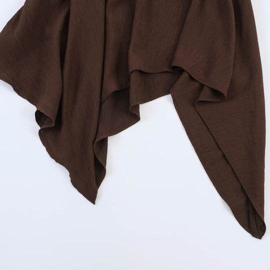 Damen asymmetrisches Kleid mit eleganter Drapierung EB
