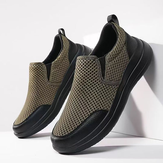 Damen Atmungsaktive Slip-On Sneakers mit weicher Sohle EB
