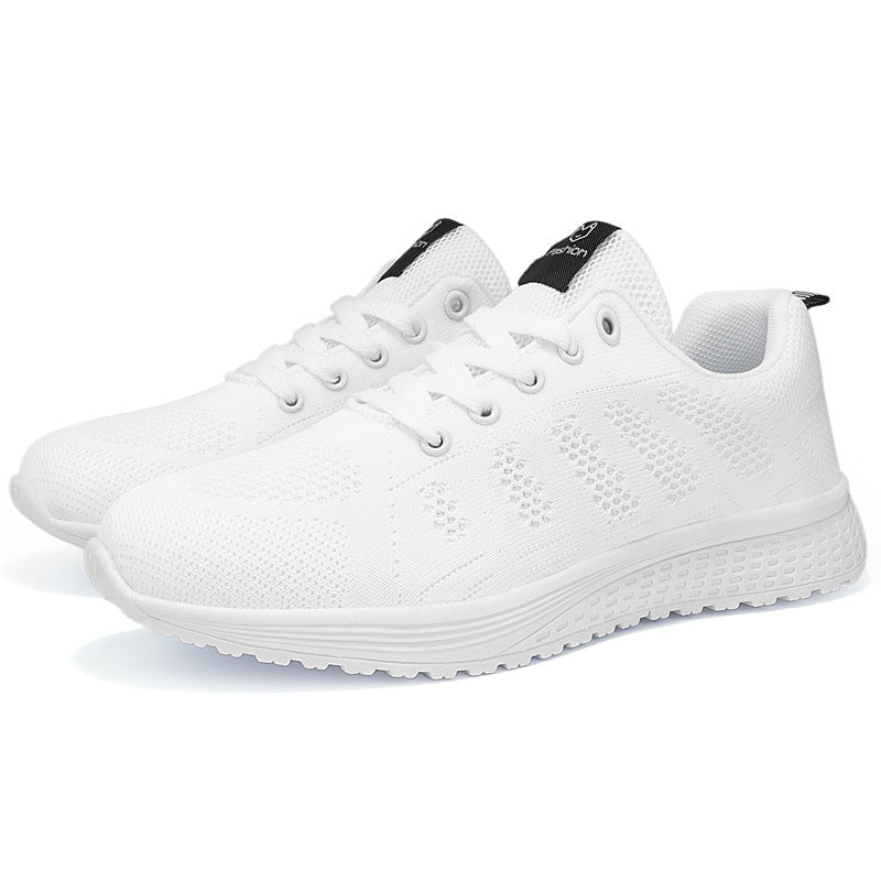 Damen Leichte und atmungsaktive Sport Sneakers mit flexibler Laufsohle EB