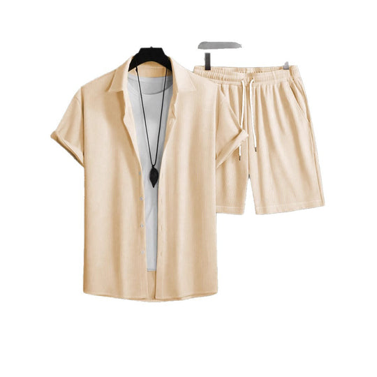 Damen lässiges Freizeit-Set mit strukturiertem Design EB