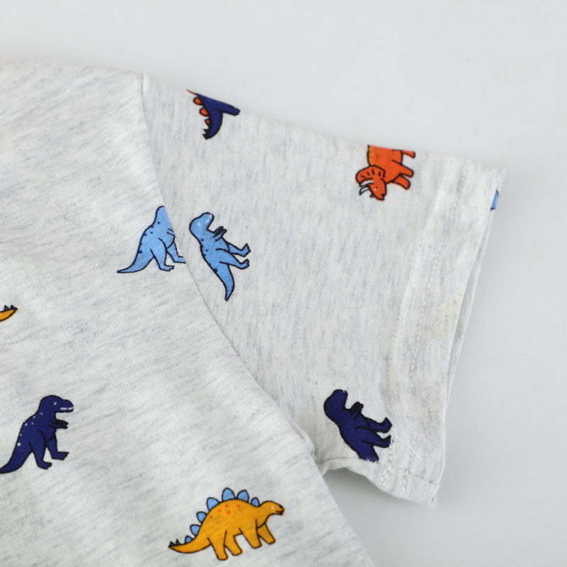 Kinder T-Shirt mit buntem Dinosauriermotiv EB