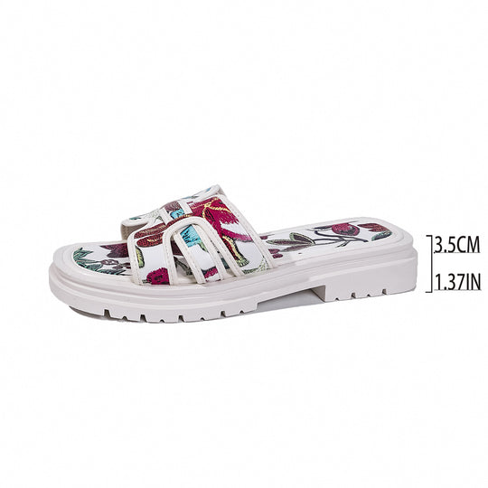 Damen Bequeme Badeschlappen mit modischem Design EB