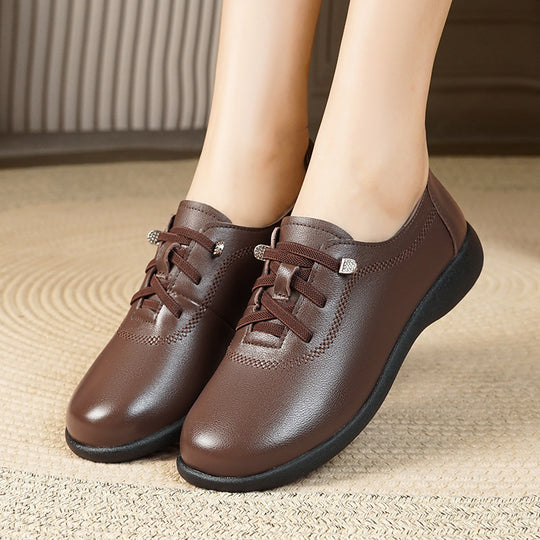 Damen Komfortable Schnürschuhe mit atmungsaktivem Obermaterial und dämpfendem Fußbett EB