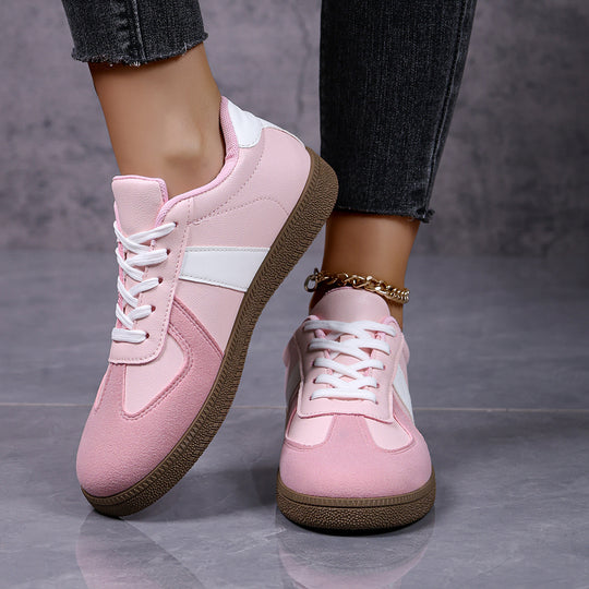 Damen modische Freizeitsneaker mit atmungsaktiver Oberflächenstruktur EB