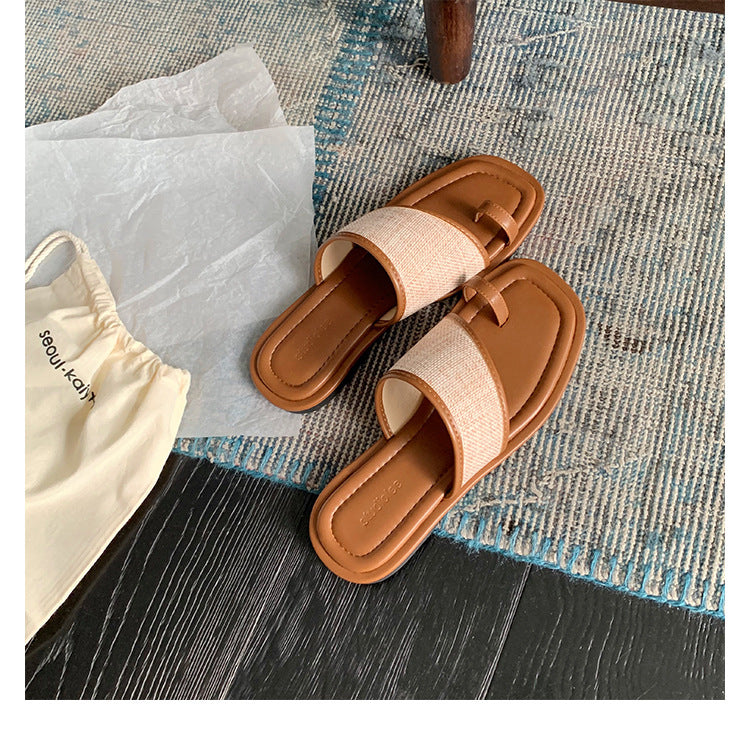 Damen Komfortable Zehenschuhe mit modischem Riemendesign und atmungsaktivem Obermaterial EB