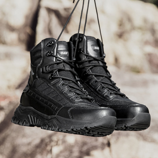 Herren Tactical Wanderstiefel mit hohem Knöchelschutz und rutschfester Sohle EB