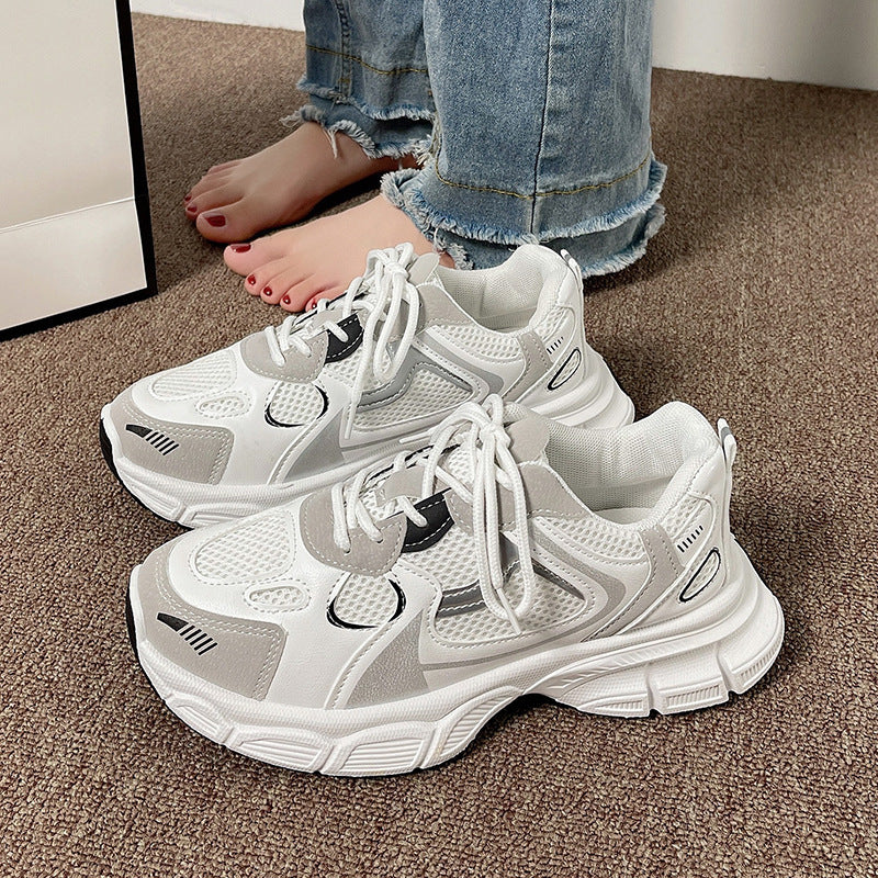 Damen Sportliche Lauf Sneakers mit atmungsaktivem Obermaterial und dämpfender Sohle EB
