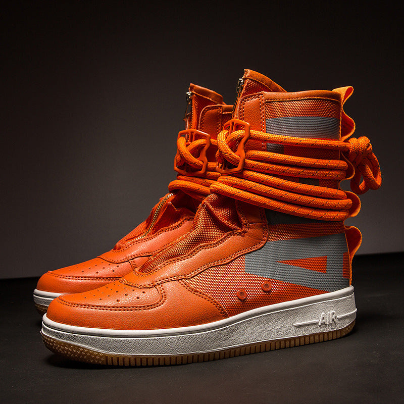 Damen High-Top Sneakers mit innovativem Schnürsystem und atmungsaktiver Netzstruktur EB