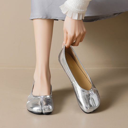 Damen Ballerinas mit komfortabler Passform und schickem Schnürdetail EB