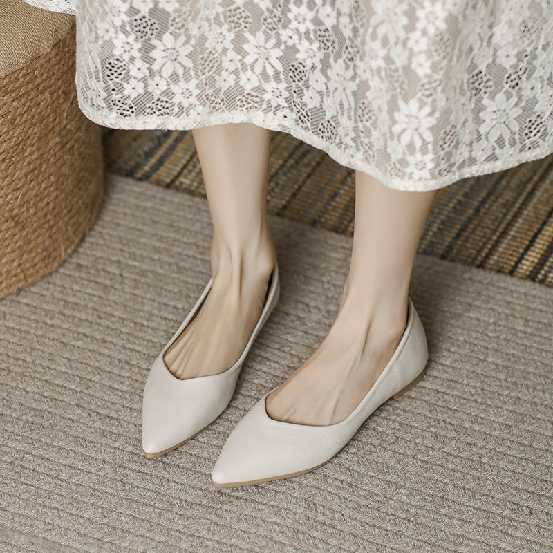 Damen Elegante Ballerinas mit spitzem Design und weich gepolsterter Innensohle EB