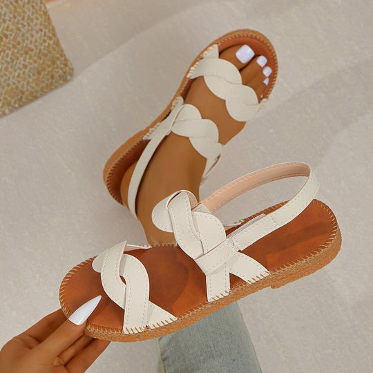 Damen Sandalen mit komfortabler Fessel-Applikation EB