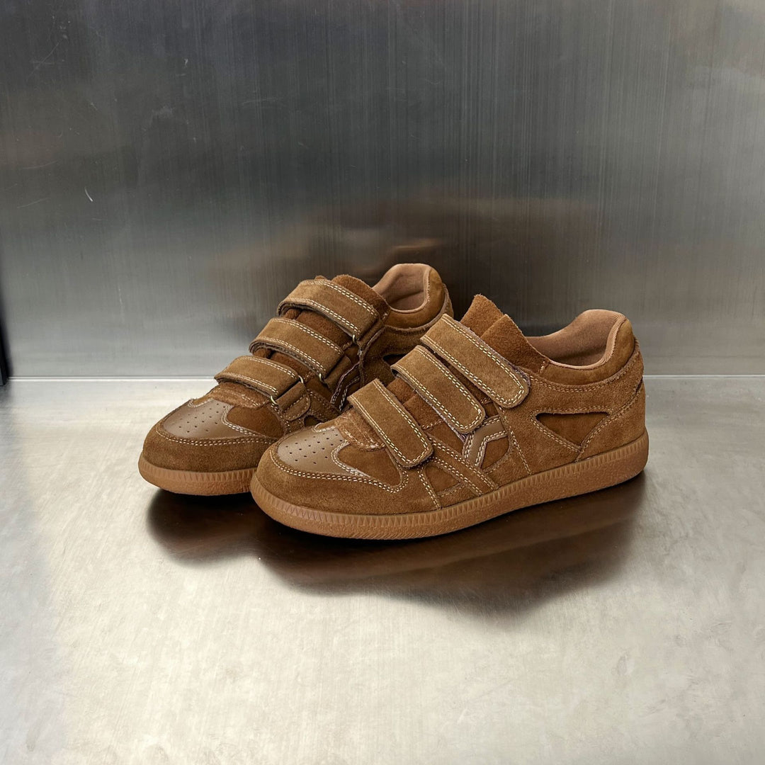 Damen Sneakers mit doppeltem Klettverschluss und weicher Schaumstoffdämpfung EB