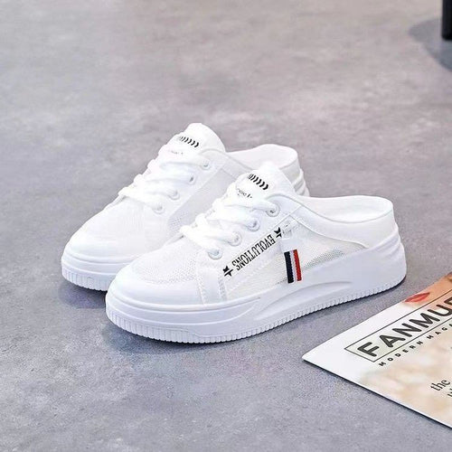 Damen Sneaker mit abnehmbarer Ferse und atmungsaktiver Mesh-Oberfläche EB