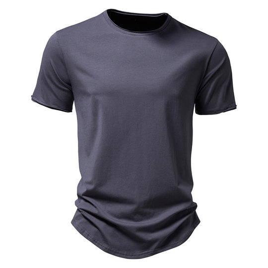 Herren Premium Baumwoll T-Shirt mit trendigem Schnitt EB
