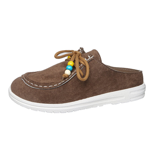 Damen Bequeme Clogs mit modischem Schnitt und dekorativem Riemendesign EB
