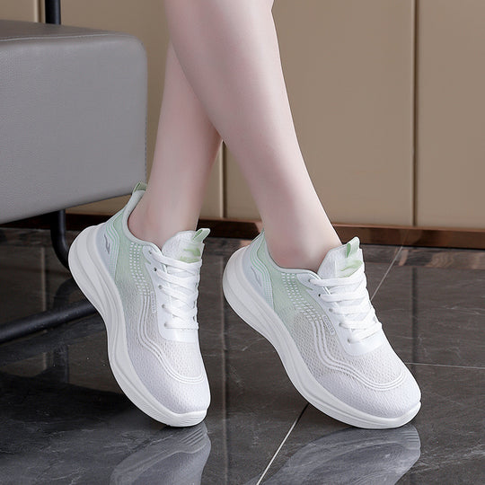 Damen Luxus Lauf-Sneakers mit atmungsaktiver Netzstruktur und bequemer Dämpfung EB