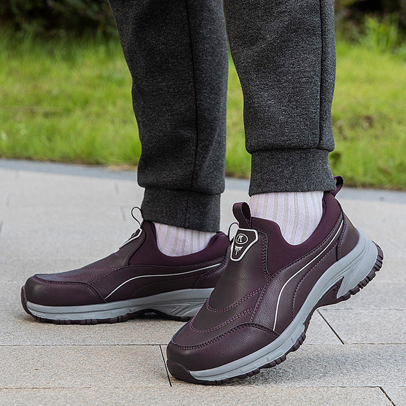 Damen leichte Slip-On Laufschuhe mit rutschfester Sohle EB