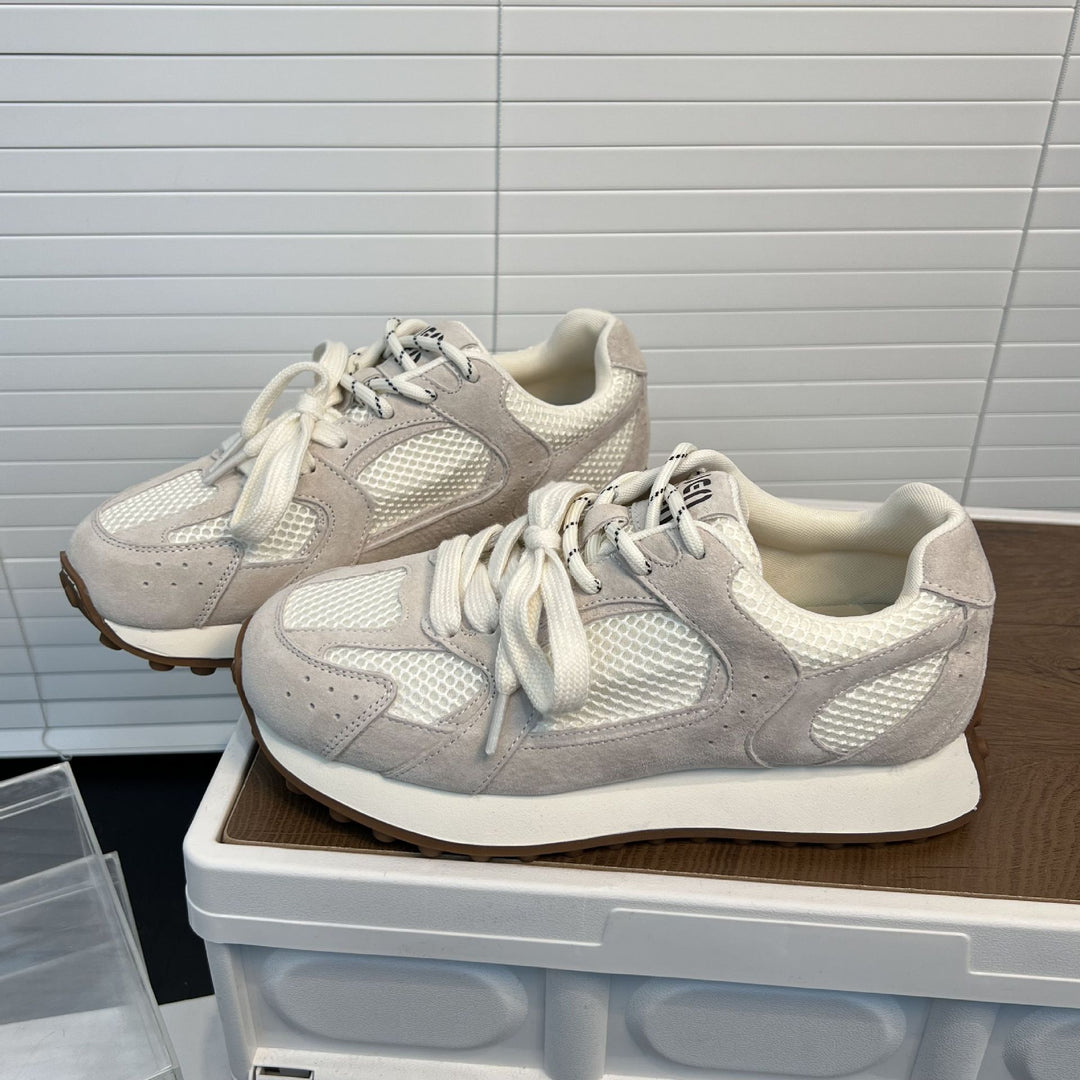 Damen Sportliche Sneakers mit atmungsaktiven Mesh-Einsätzen und dämpfendem Fußbett EB