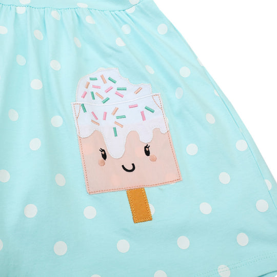 Mädchen Sommerkleid mit bezauberndem Eiskreismodell EB