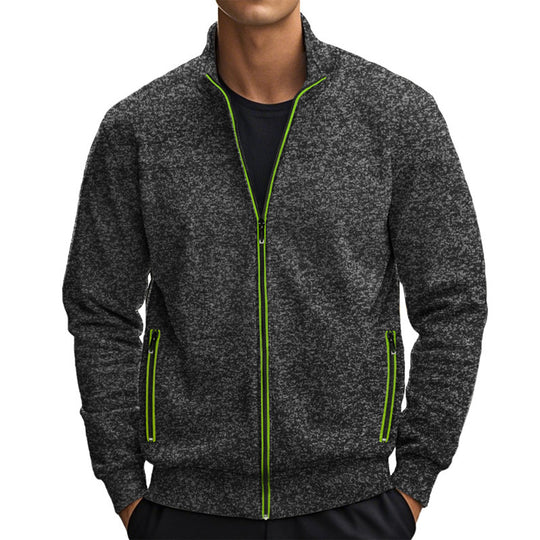 Herren Jacke mit modernem Stehkragen und praktischen Taschen EB