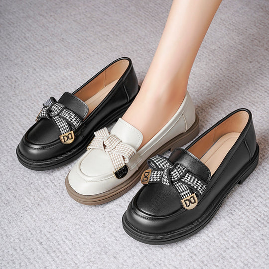 Damen Elegante Mokassins mit modischem Schleifendesign EB