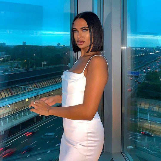 Damen Körperbetontes Midi-Kleid EB
