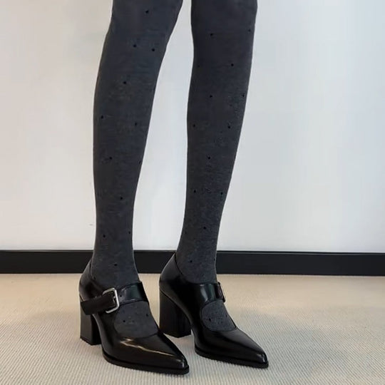 Damen Slingback-Pumps mit elegantem Schnallen-Detail EB